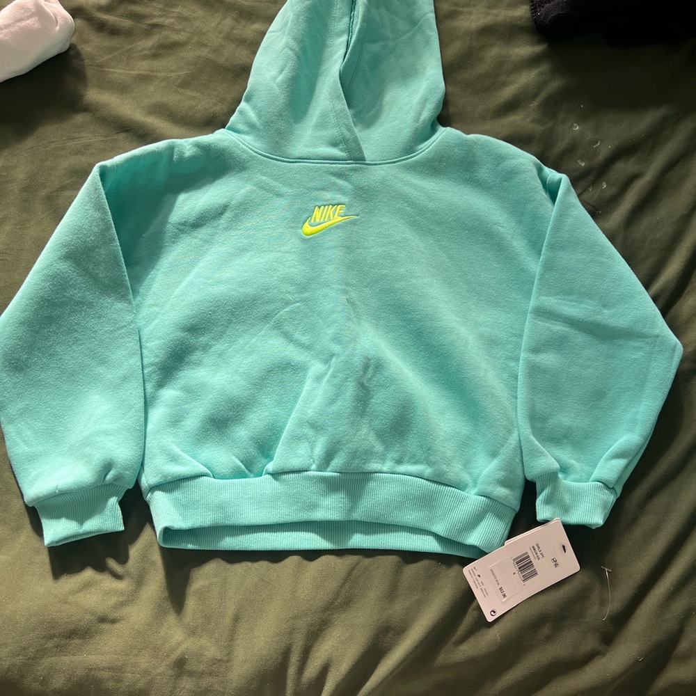 Nike Aqua Sweatsuit with Yellow Logo